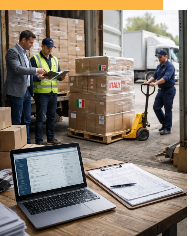 Доставка грузов из Италии: морские и авиаперевозки от 18643