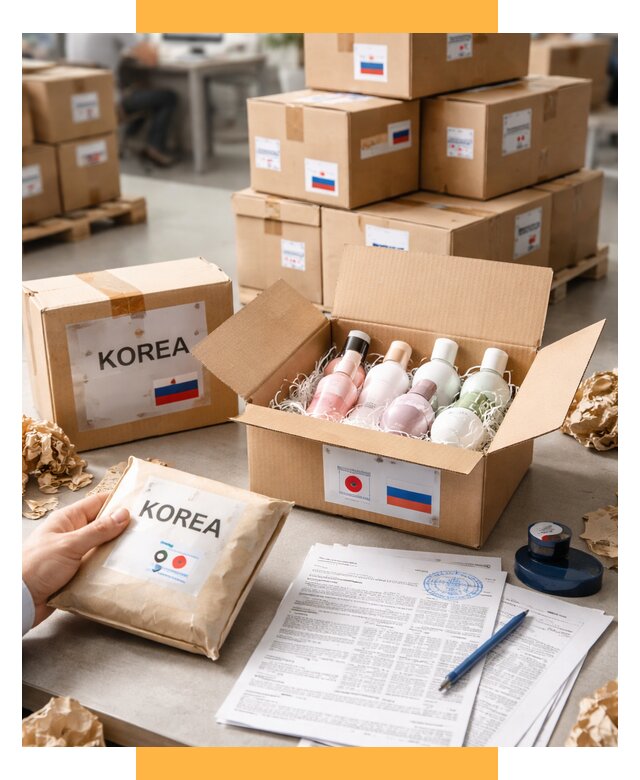 Доставка косметики из Кореи от 8803 р. под ключ | СетСервис-Ктб
