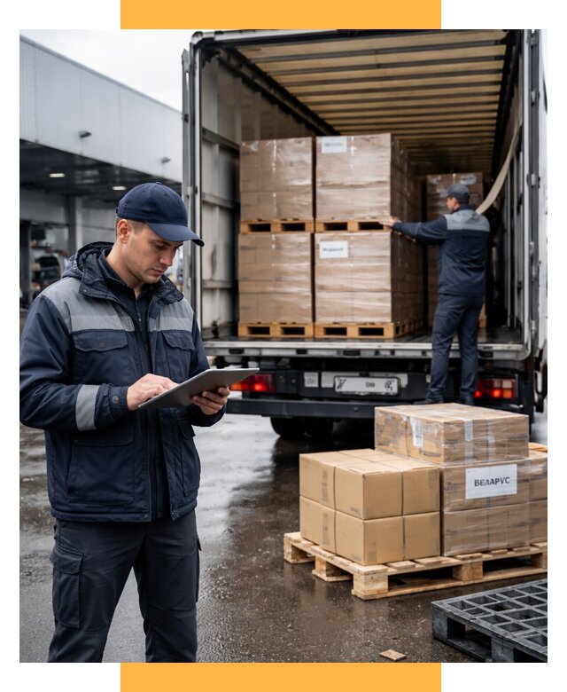Доставка грузов из Беларуси от 15536 р. логистика СетСервис-Ктб