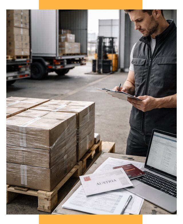 Доставка в Австрию от 67321 р. Логистика и экспорт СетСервис-Ктб