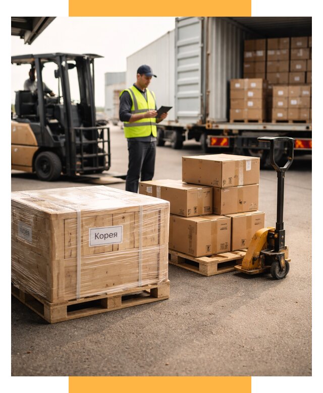 Доставка грузов в Корею из России от 36250 р. | СетСервис-Ктб