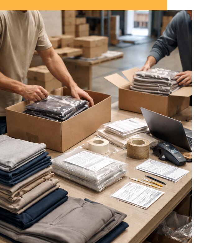 Перевозка одежды по миру от 7768 руб. с таможенным оформлением