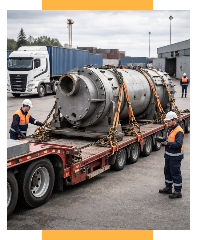 Перевозка тяжеловесных грузов под ключ от 155355 р. | СетСервис-Ктб